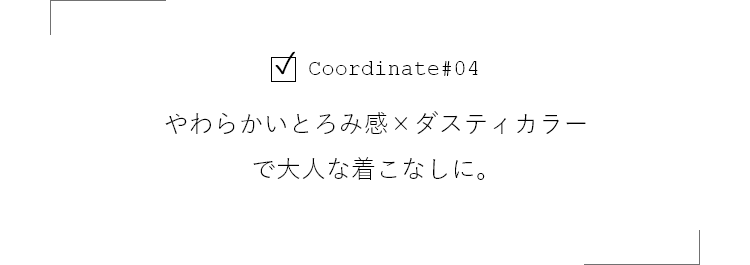 CoordinateO4炩Ƃ݊~_XeBJ[őlȒȂɁB